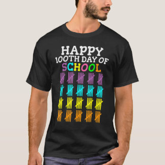 100 dagen leraar schoolstudent t-shirt