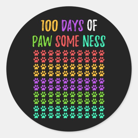 100 dagen lerarenstudent 45 ronde sticker (Voorkant)