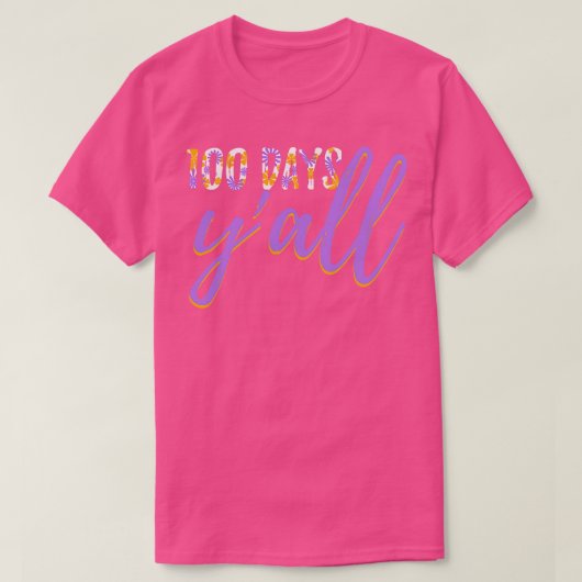 100 dagen lerarenstudent 7 t-shirt (Design voorkant)