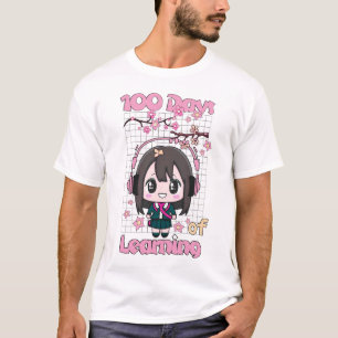 100 dagen leren: een reis van groei en achi t-shirt