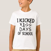 100 dagen leren in stijl t-shirt (Voorkant)
