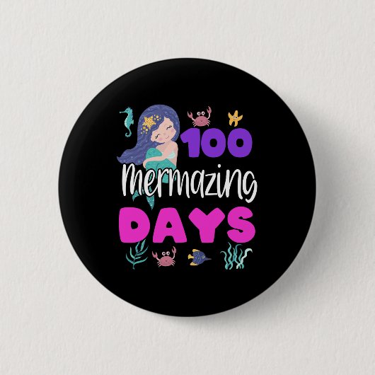 100 dagen lesgeven studenten Gi Ronde Button 5,7 Cm (Voorkant)