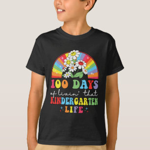 100 dagen leven#39; die kleuterschool hippie rai t-shirt