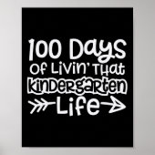 100 dagen leven dat Kind van de Kindergarten Poster (Voorkant)