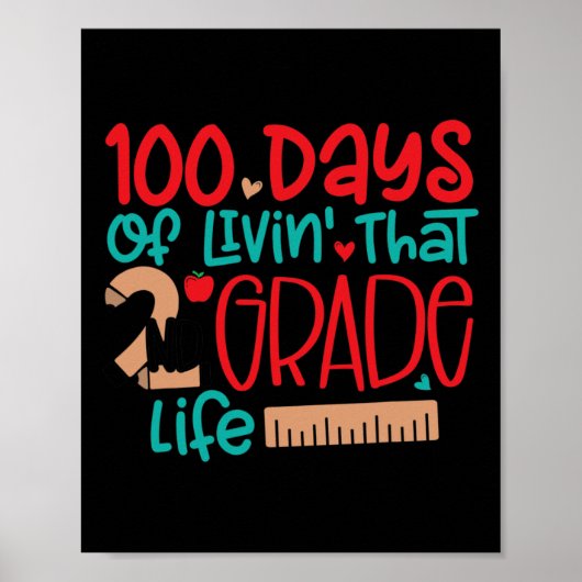 100 dagen leven die tweede klas 100 dagen. poster (Voorkant)