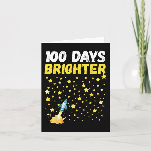 100 dagen lichter, 100e dag van de Rocket van de s Kaart (Voorkant)