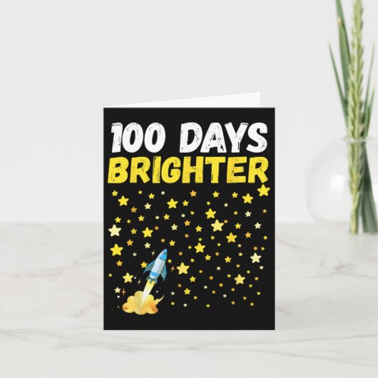100 dagen lichter, 100e dag van de Rocket van de s Kaart (Voorkant)