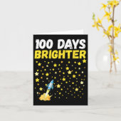 100 dagen lichter, 100e dag van de Rocket van de s Kaart (Gele Bloem)