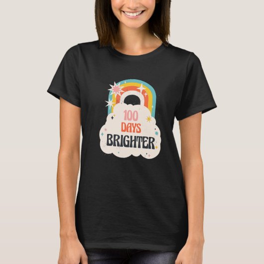 100 dagen lichter, 100e dag van de schoolhyper-Rai T-shirt (Voorkant)