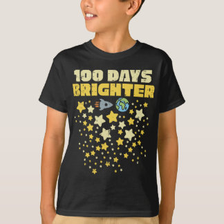 100 dagen lichter, 100e dag van schoolsterren t-shirt