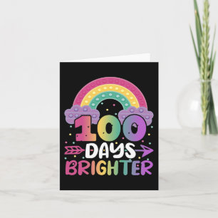 100 dagen lichter Kindergarten Toddler Boy Girl Kaart