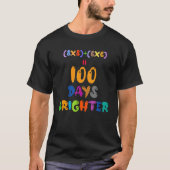 100 dagen lichtere Kinderen 100e dag schoolproject T-shirt (Voorkant)