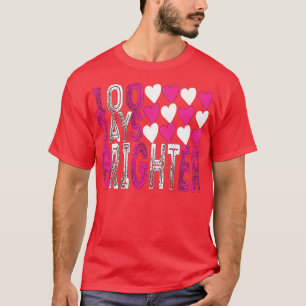 100 dagen lichtere regenboog 100e dag schooltijd t-shirt
