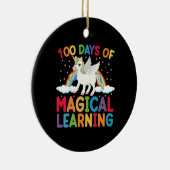 100 dagen magisch leerschool eenhoorn meisjes keramisch ornament (Rechts)