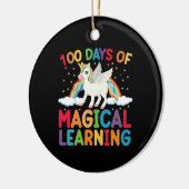 100 dagen magisch leerschool eenhoorn meisjes keramisch ornament (Links)