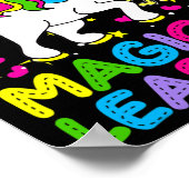 100 dagen magisch leren 100e schooldag u poster (Hoek)