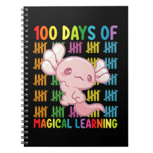 100 Dagen Magisch Leren Axolotl School Notitieboek