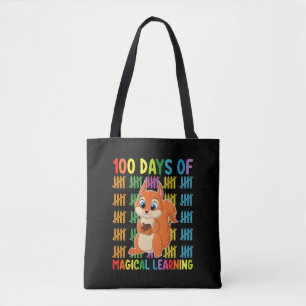 100 Dagen Magisch Leren Eekhoorn School Tote Bag