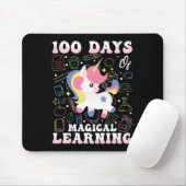 100 dagen Magisch leren Eenhoorn Ontwerp Muismat (Met muis)