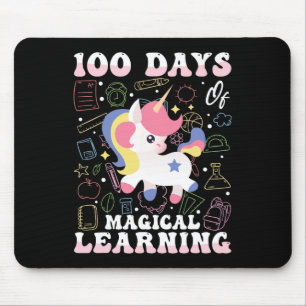 100 dagen Magisch leren Eenhoorn Ontwerp Muismat