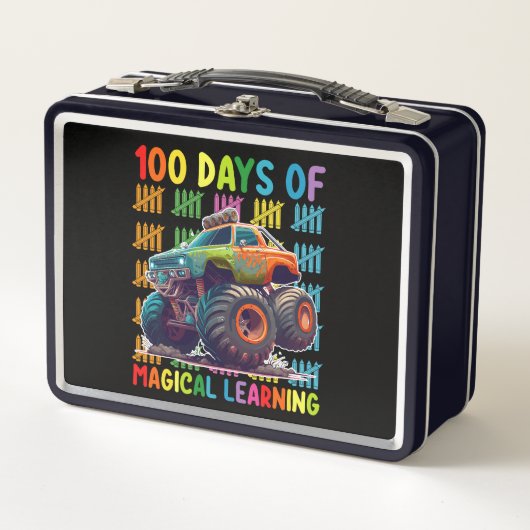 100 dagen magisch leren monstertruck school (Voorkant)