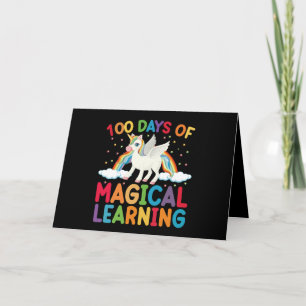 100 dagen magisch leren school eenhoorn meisjes kaart