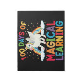 100 dagen magisch leren school eenhoorn meisjes  notitieblok (Linkerzijde)