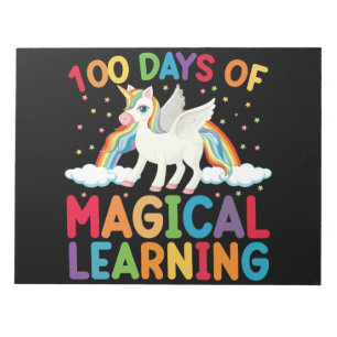 100 dagen magisch leren school eenhoorn meisjes  notitieblok