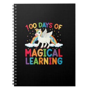 100 dagen magisch leren school eenhoorn meisjes  notitieboek