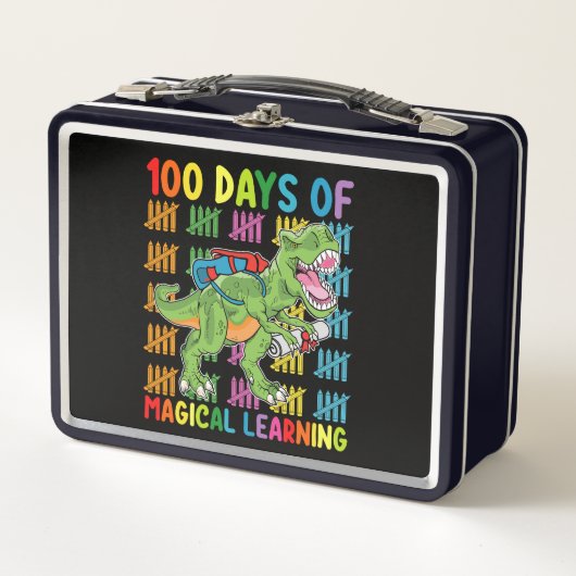 100 dagen magisch leren T Rex dinosaurus school (Voorkant)