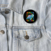 100 dagen magisch leren Turtle School Ronde Button 5,7 Cm (In situ)