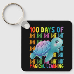 100 dagen magisch leren Turtle School Sleutelhanger