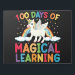 100 dagen Magische leerschool Unicorn Girls Notitieblok<br><div class="desc">100ste dag van de school Eenhoorn Meisjes 100 Dagen van de school T-Shirt</div>