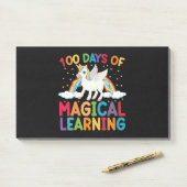 100 dagen Magische leerschool Unicorn Girls Post-it® Notes (Op bureau)