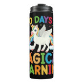 100 dagen Magische leerschool Unicorn Girls Thermosbeker (Voorkant)