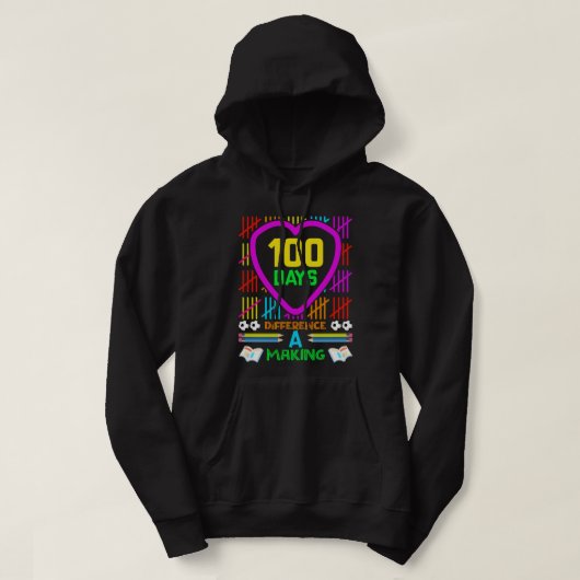 100 dagen maken het verschil hoodie (Design voorkant)