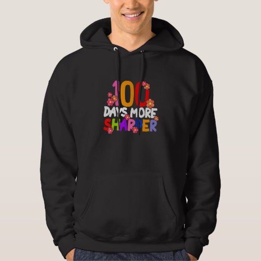 100 dagen meer Sharper Cactus docent docent educat Hoodie (Voorkant)