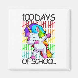 100 dagen meisjesschool eenhoorn liefhebber cadeau magneet