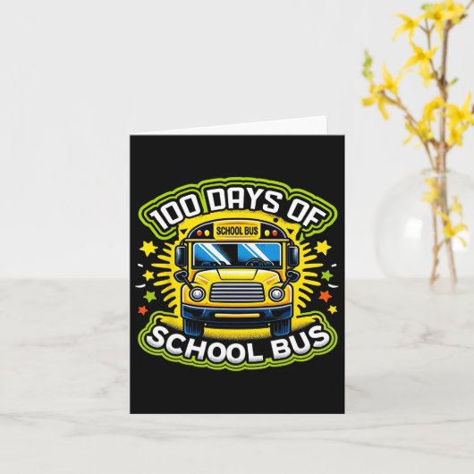 100 dagen met de schoolbus 1 kaart (Gele Bloem)