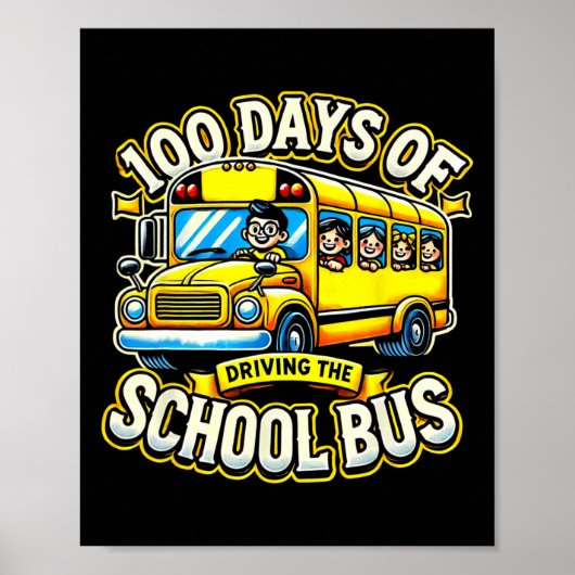 100 dagen met de schoolbus 2 poster (Voorkant)