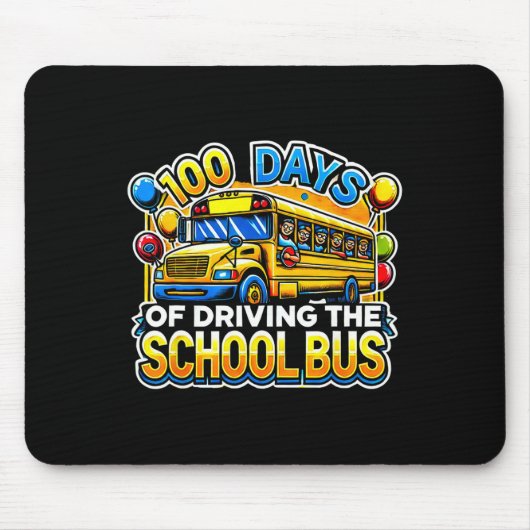 100 dagen met de schoolbus 3 muismat (Voorkant)