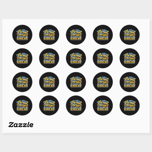 100 dagen met de schoolbus 3 ronde sticker (Vel)