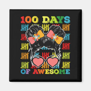 100 dagen met een geweldige rommelige knot 100ste magneet