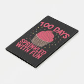 100 dagen met feestelijke spikkels Cupcake scholie Post-it® Notes (Schuin)