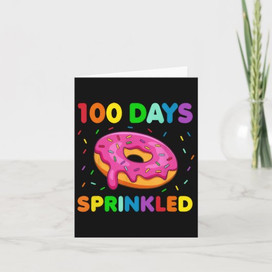 100 dagen met flauwekul besproeide school kaart (Voorkant)