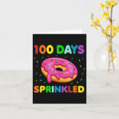 100 dagen met flauwekul besproeide school kaart (Gele Bloem)