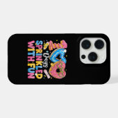 100 dagen met leuke donut versiering iPhone hoesje (Achterkant horizontaal)