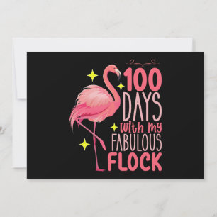100 dagen met mijn fantastische kudde flamingo sch kaart