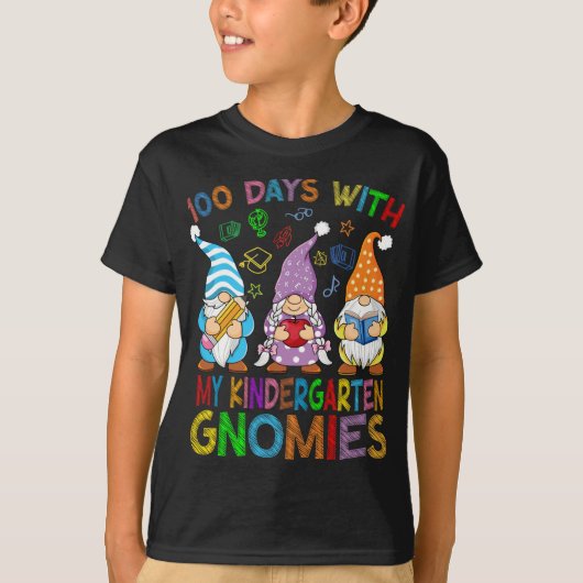 100 dagen met mijn Kindergarten Gnomen Virtual Tea T-shirt (Voorkant)