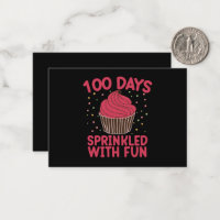 100 dagen met strooigoed Fun Cupcake Schoolmeisje 